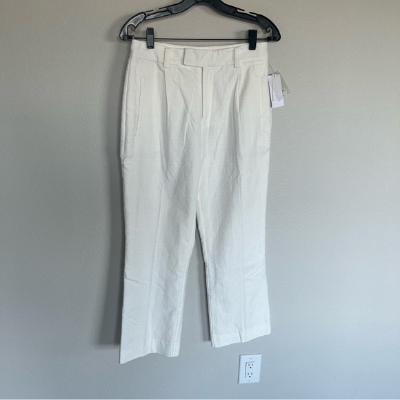New Equipment Bergen Cropped Ankle Pant NWT Nature White Business Casual Women 6 - Picture 4 of 12